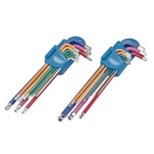 Image of Draper Expert 18 Piece Long Arm TX-STAR and Hex Key Set Metric