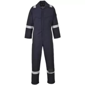 Image of Portwest FR50 Navy Sz 4XL Regular Flame Resistant Anti-Static Boiler Suit Coverall Overall