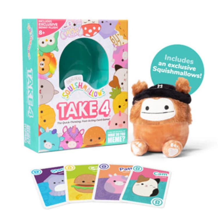 Image of Squishmallows Take4 Card Game - Brand New And Sealed