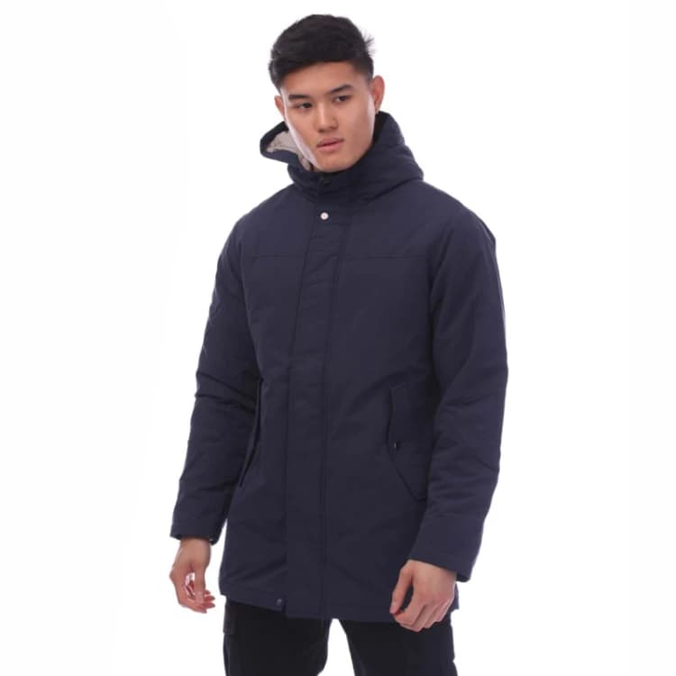 Image of Jack and Jones Fen Parka Jacket - Blue Blue S