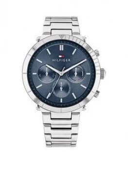 Image of Tommy Hilfiger A Stainless Steel Case, Blue Ip Dial And Bracelet Strap Watch