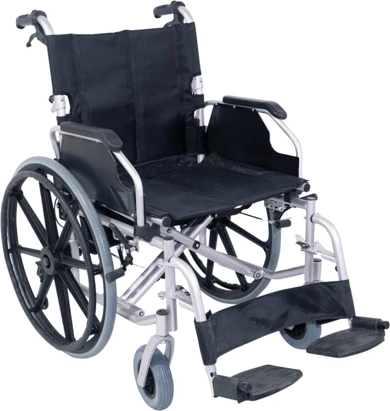 Image of Aidapt Self propelled steel wheelchair Silver Natural