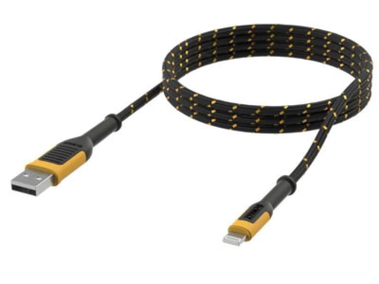 Image of DEWALT Dwg USB A To Lightning Reinforced Charging Cable 1.8M (6ft) Dwt1311325