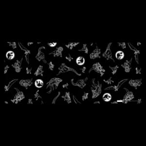 Image of Jurassic Park Outline Dinosaurs Gaming Mouse Mat - Large