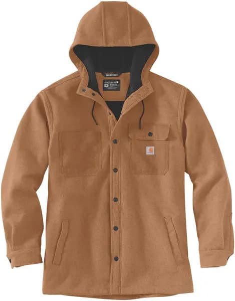 Image of Carhartt Wind and Rain Bonded Jacket, brown, Size XL