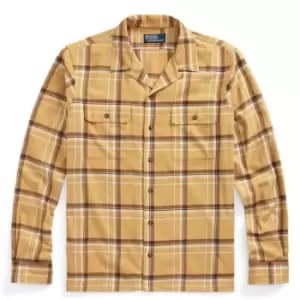 Image of POLO RALPH LAUREN Polo Ralph Lauren Square Checquered Shirt Mens - Brown