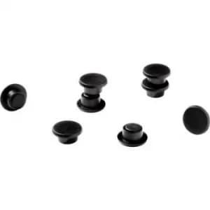 Image of Durable Magnets 15mm 75P 4701 Bulk Pack Black