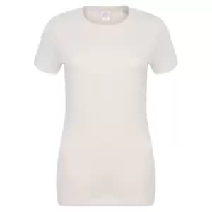 Image of Skinni Fit Womens/Ladies Feel Good Stretch Short Sleeve T-Shirt (M) (Light Stone)