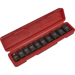 Image of Sealey 9 Piece 1/2" Drive Impact Torx Socket Set 1/2"