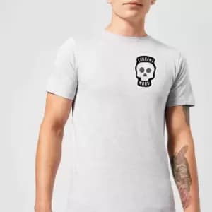 Image of Skull Current Mood Mens T-Shirt - Grey - 3XL - Grey