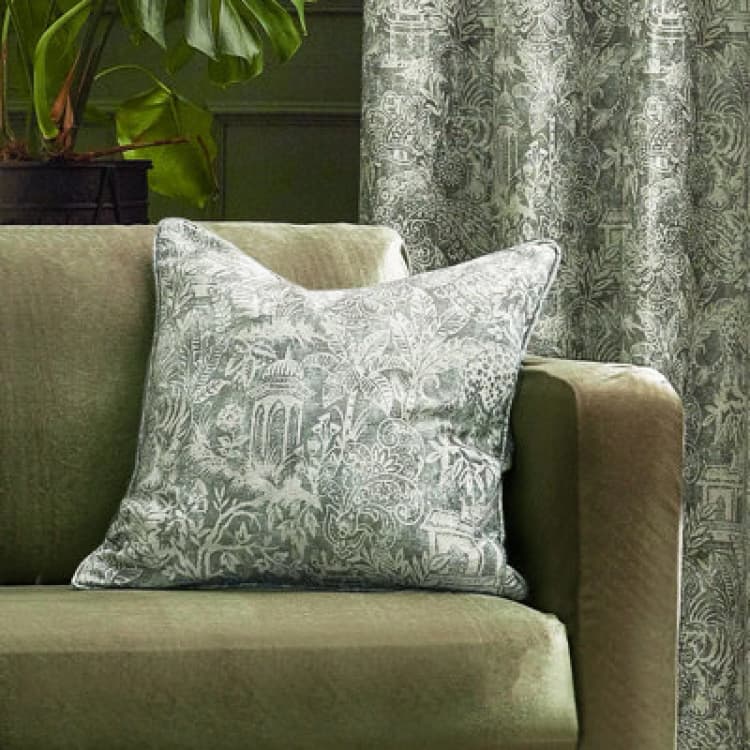 Image of Bengal Cushion Sage, Sage / 50 x 50cm / Polyester Filled