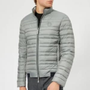 Image of Armani Exchange Padded Down Fill Jacket Heather Grey Size XL Men