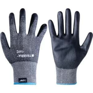 Image of 455 TEGERA CUT 5 PU PALM COAT GLOVES BLACK SIZE 10