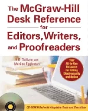 Image of mcgraw hill desk reference for editors writers and proofreadersbook cd rom