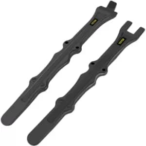 Image of Vevor - Tire Changing Tool, Tire Iron Set, 2pcs Motorcycle Tire Irons, 40CR Steel Tire Bead Breaker, Black Tire Changing Spoons, Rust Proof
