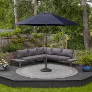 Image of Harbour Lifestyle Triton 3M Aluminium Parasol - Navy