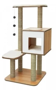 Image of Vesper Cat Furniture V High Base Walnut