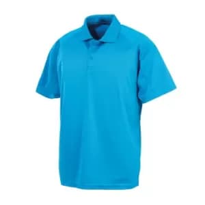 Image of Spiro Unisex Adults Impact Performance Aircool Polo Shirt (XS) (Ocean Blue)