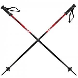 Image of Nevica Vail Ski Poles Juniors - Black/Red