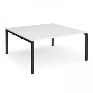 Image of Adapt boardroom table starter unit 1600mm x 1600mm - Black frame and