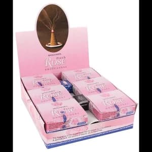 Image of Box of 12 Packs of Satya Rose Dhoop Cones