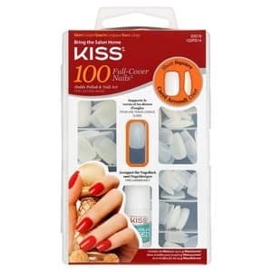 Image of Kiss 100 Nails Short Square Clear