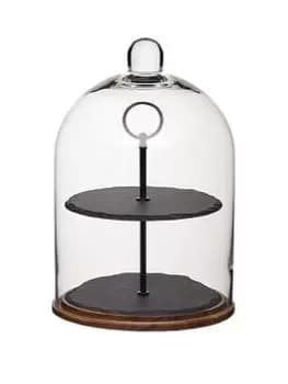 Image of Two Tier Slate Domed Serving Set