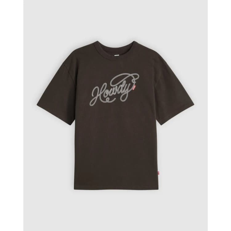 Image of Levis Womens Levis Oversized T-Shirt Howdy Scrip female 10 (S)