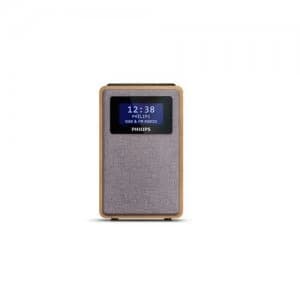 Image of Philips TAR5005/10 radio Clock Digital Gray Wood