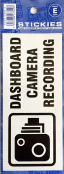 Image of Outdoor Vinyl Sticker Blue Dashboard Camera Recording CASTLE PROMOTIONS V590