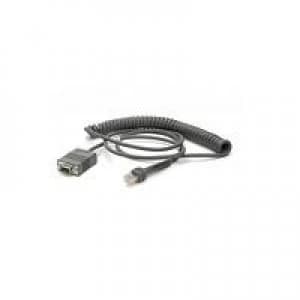 Image of Zebra CBA-R71-C09ZAR serial cable Black 2.8 m RS232 DB9