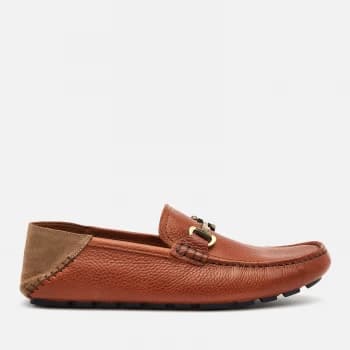 Image of Ted Baker Mens Monnen Leather Driving Shoes - Brown - UK 8