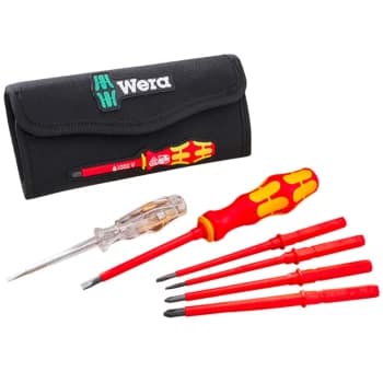 Image of Wera SL/PH 7 Piece Kraftform Kompakt VDE Screwdriver Set