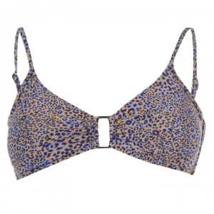 Image of Seafolly Seafolly Spirit Animal Ring Front Bralette Bikini Top - Reflex Blue