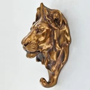 Image of BE Lion Wall Coat Hook H21cm
