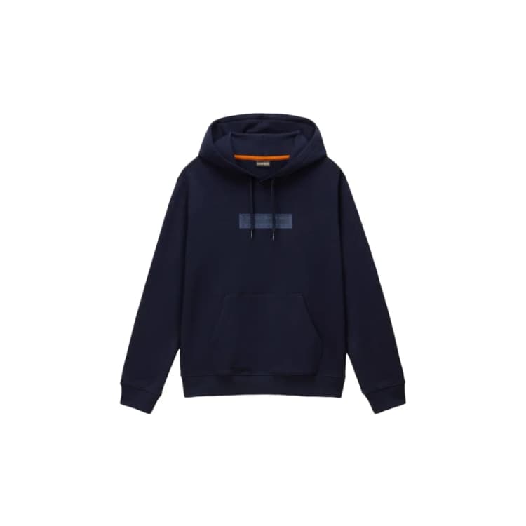 Image of Napapijri Hooded sweatshirt Napapijri Box Logo Bleu Male XS