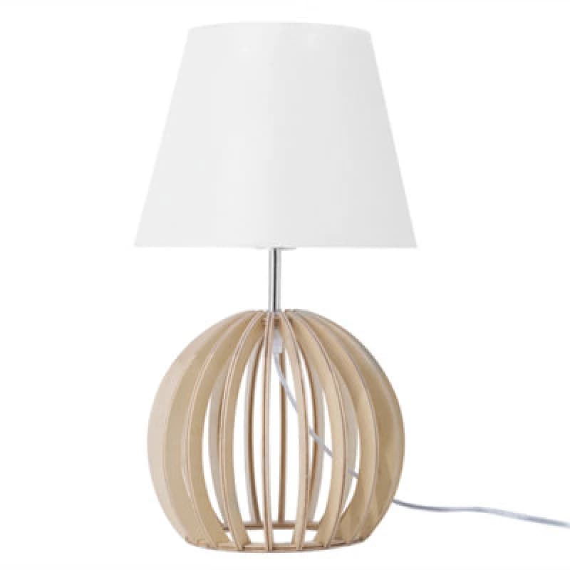 Image of Beliani Table Lamp Samo Brown/ White