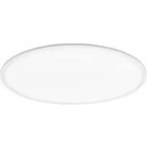 Image of Loops - 800mm Modern Sleek Ceiling Light White Slim Round Low Profile 35W LED 4000K