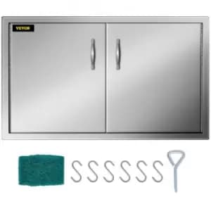 Image of Outdoor Kitchen Doors BBQ Kitchen Doors 34.5x19 Inch Stainless Steel