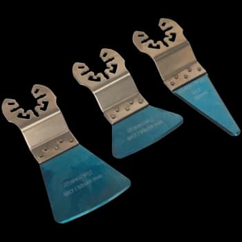 Image of Sealey 3 Piece Oscillating Multi Tool Scraping Blade Set