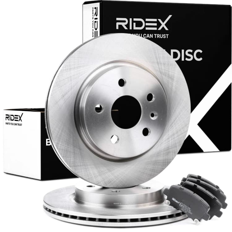 Image of MAPCO 47700 Brake disc and pads set with accessories, Rear Axle, Brake Disc Type: internally vented, with acoustic wear warning, with anti-squeak plat