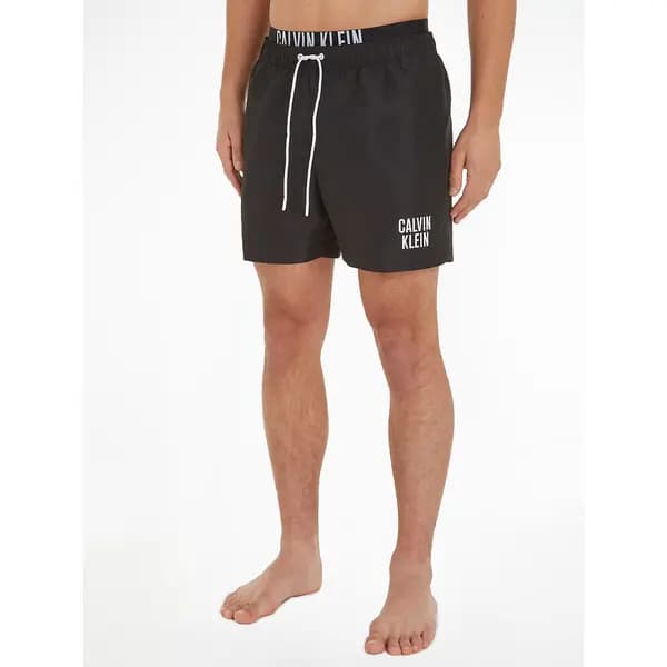 Image of Double Waistband Swim Shorts