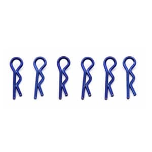 Image of Team Associated Factory Team Body Clips Metallic Blue