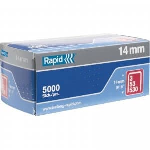 Image of Rapid Type 53 Galvanised Staples 14mm Pack of 5000