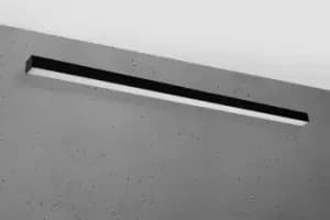 Image of Pinne Integrated LED Flush Wall Lights Black 145cm 3000K