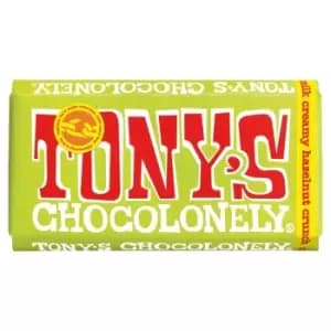 Image of Tony's Chocolonely Milk Creamy Hazelnut Crunch, 180g