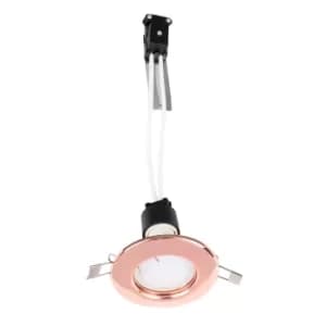 Image of Pack of 10 MiniSun Non-Fire Rated Steel Fixed Downlights in Copper