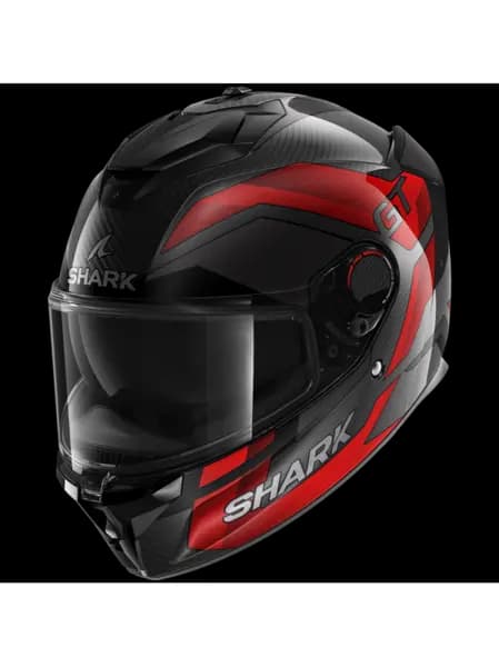 Image of Shark Spartan GT Pro Ritmo Carbon Carbon Red Chrom DRU Full Face Helmet Size S