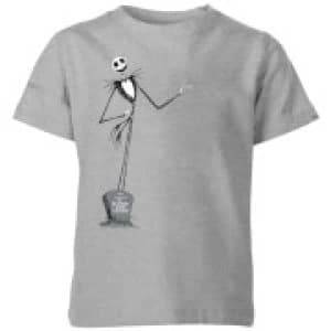 Image of The Nightmare Before Christmas Jack Skellington Full Body Kids T-Shirt - Grey - 3-4 Years