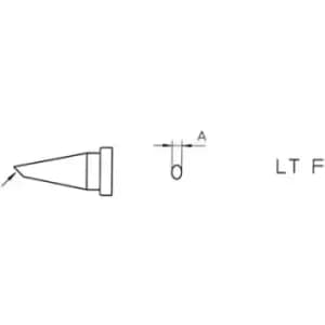 Image of Weller LT-4X Soldering tip Round, bent Tip size 1.2mm Content